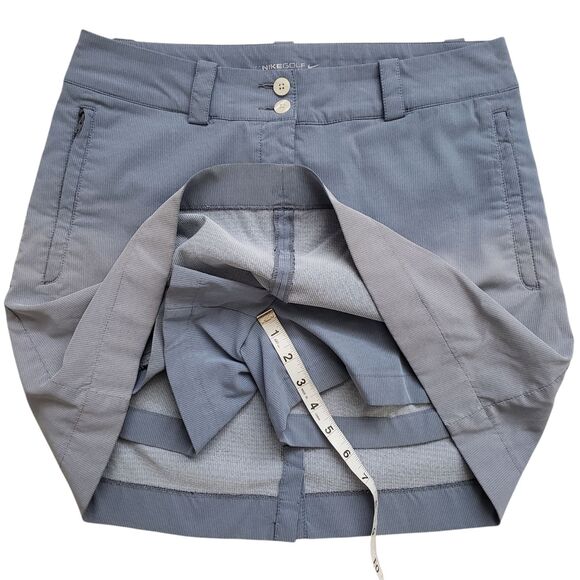 Nike Golf Dri Fit Skort Skirt Womens 6 Blue Ombre Performance Lined Shorts - Picture 5 of 8